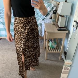 Zara Leopard print skirt